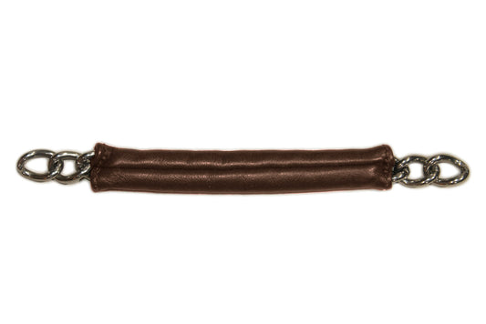 Leather Covered Curb Chain