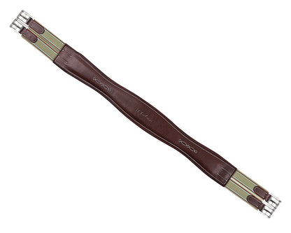 Contour Shaped Padded Leather Girth