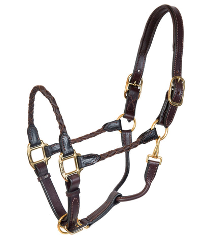 Braided Leather Halter