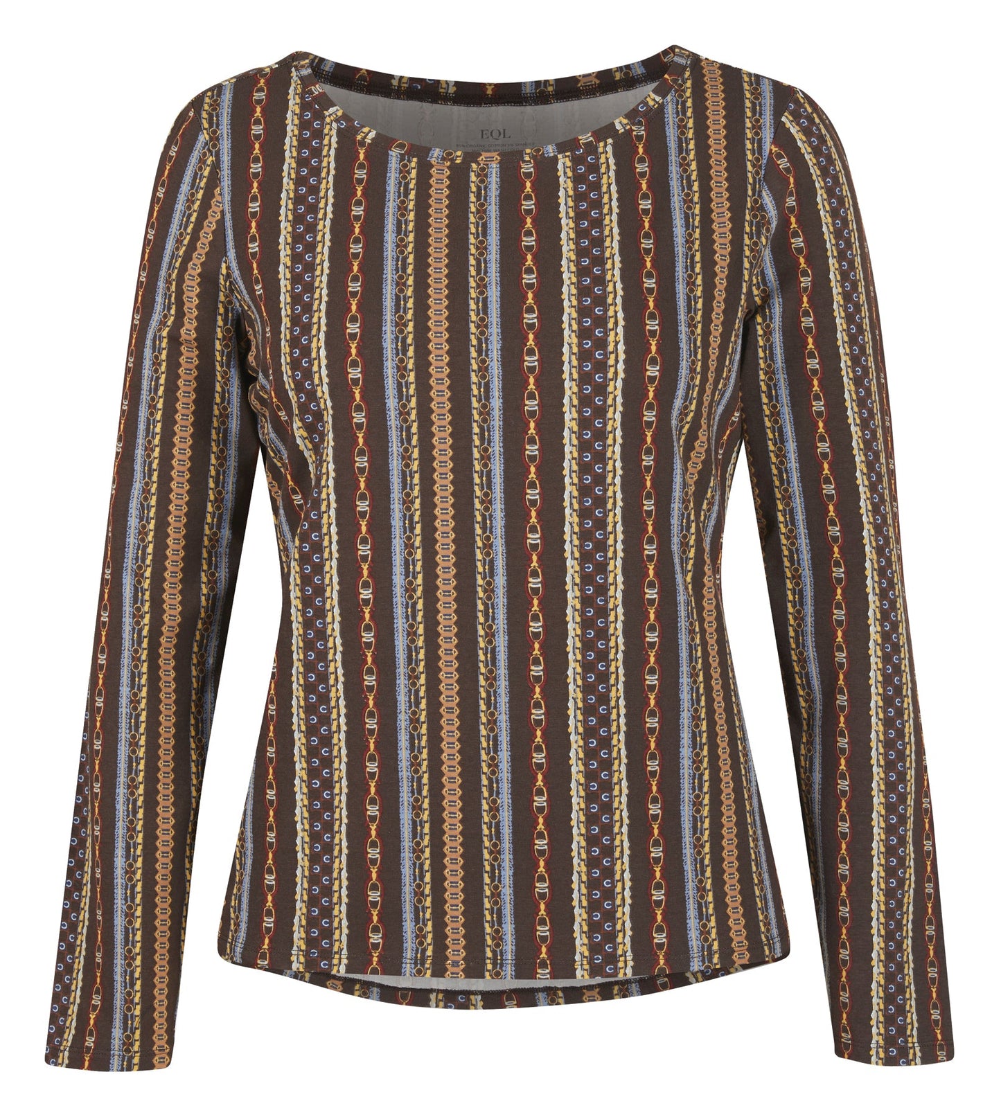 EQL by Ladies’ Organic Cotton Long Sleeve Print Top